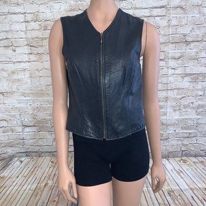 VGC JH Collectibles Lambskin Leather Vest SZ Med